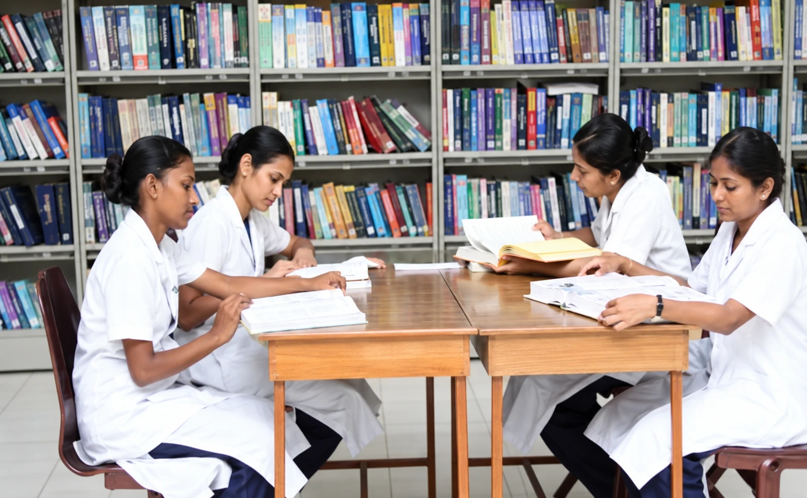 Library, enhanced from the trust brochure
